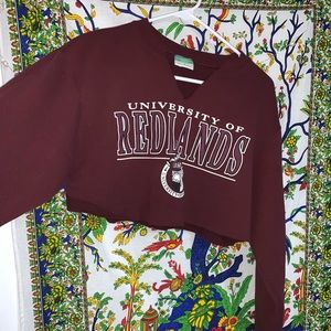University of Redlands Cropped Crew Neck